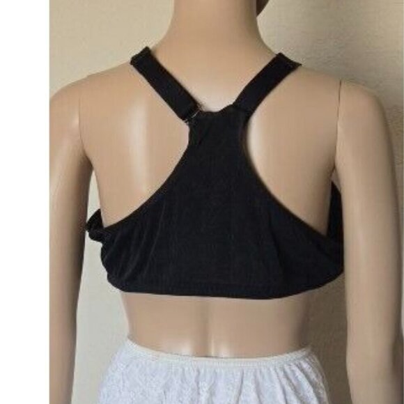 Catherines lightly Lined black Bra Underwire front Closure size 48C - Picture 5 of 6